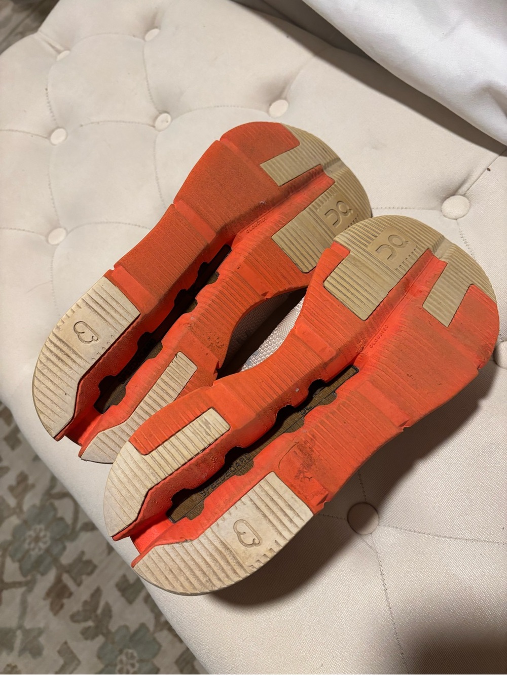 On Running Women’s Sneakers Cloudnova “Beige Orange” size 8 - Picture 6 of 7